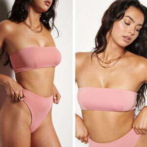 437 THE AUBREY BIKINI TOP / PINK (SM)